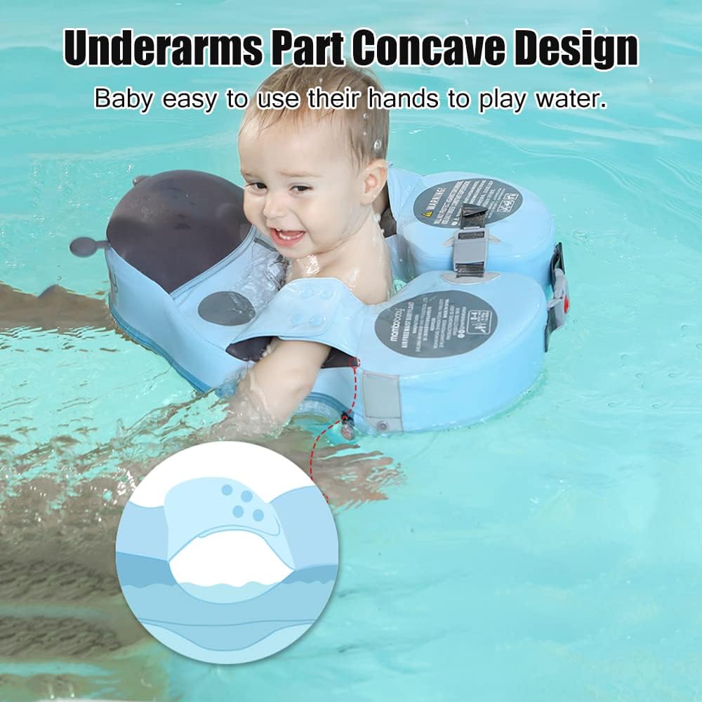 Mambobaby Waist Baby Float W/ Canopy - Seal
