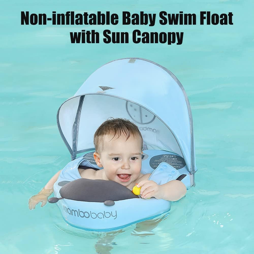 Mambobaby Baby Waist Float with Canopy  - Ladybird