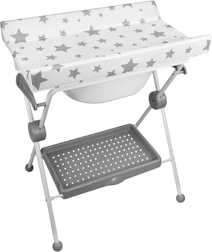 plastimyr lea grey stars baby bath