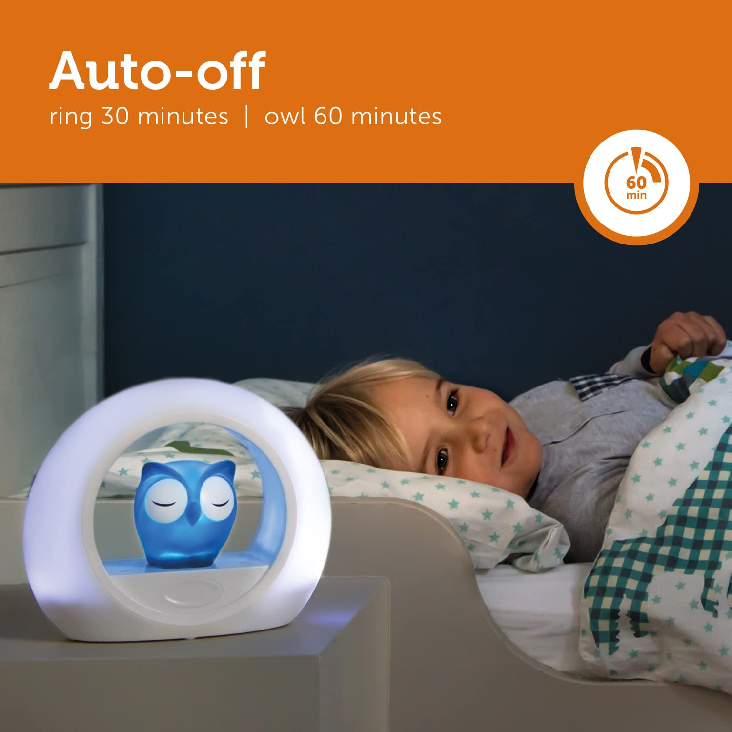 zazu lou the owl night light with cry sensor and adjustable brightness