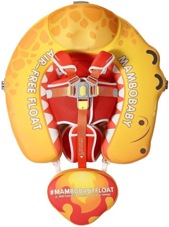 Mambobaby Non-Inflatable Chest Baby Float with Canopy - T-Rex
