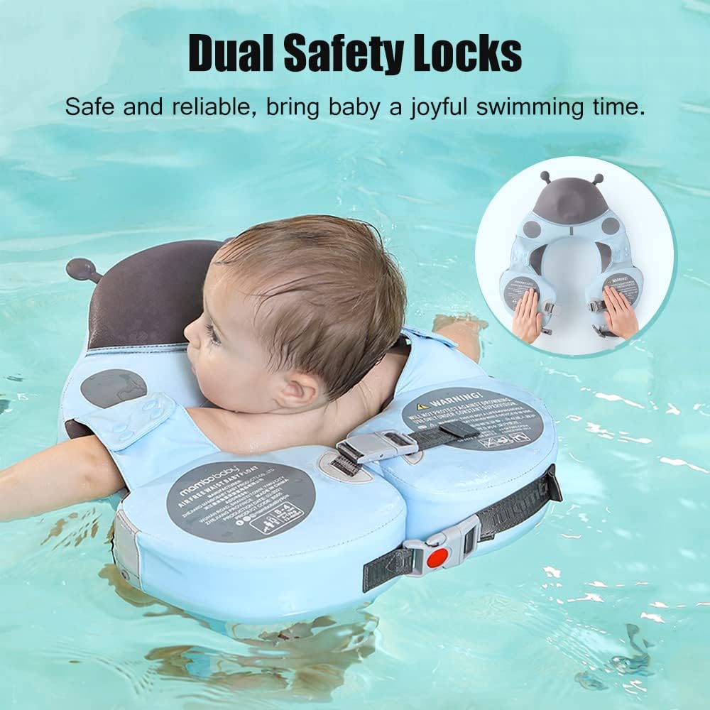 Mambobaby Waist Baby Float W/ Canopy - Seal