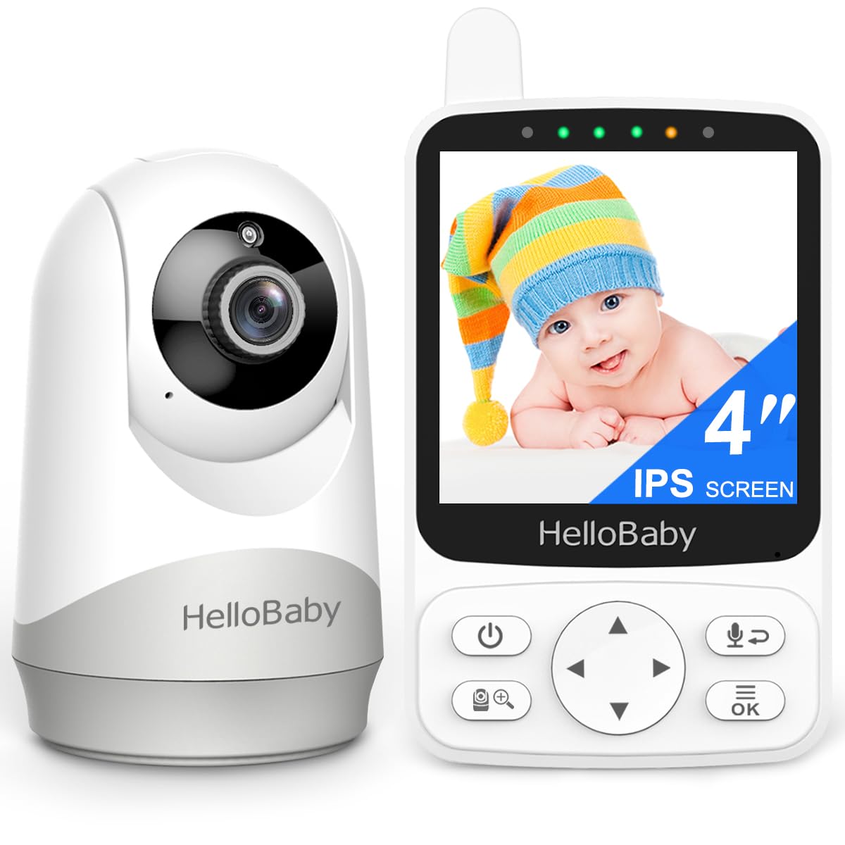 hello baby 4.00 video(hb6240) baby monitor wire techonology