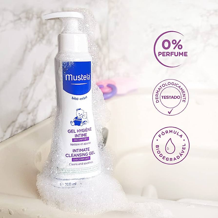 mustela intimate hygiene cleansing gel 200ml gentle wash