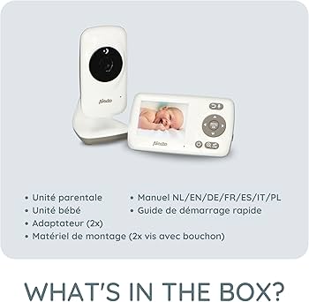 Alecto Baby Monitor with 2.4” Screen, Night Vision & VOX Mode