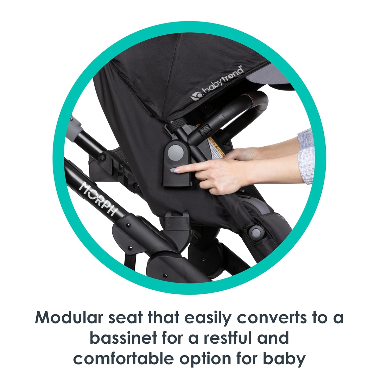 Baby Trend Morph Single-to-Double Modular Stroller – Dash Black