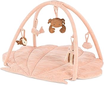 wellgro monodi oyster baby play mat pink soft floor mat