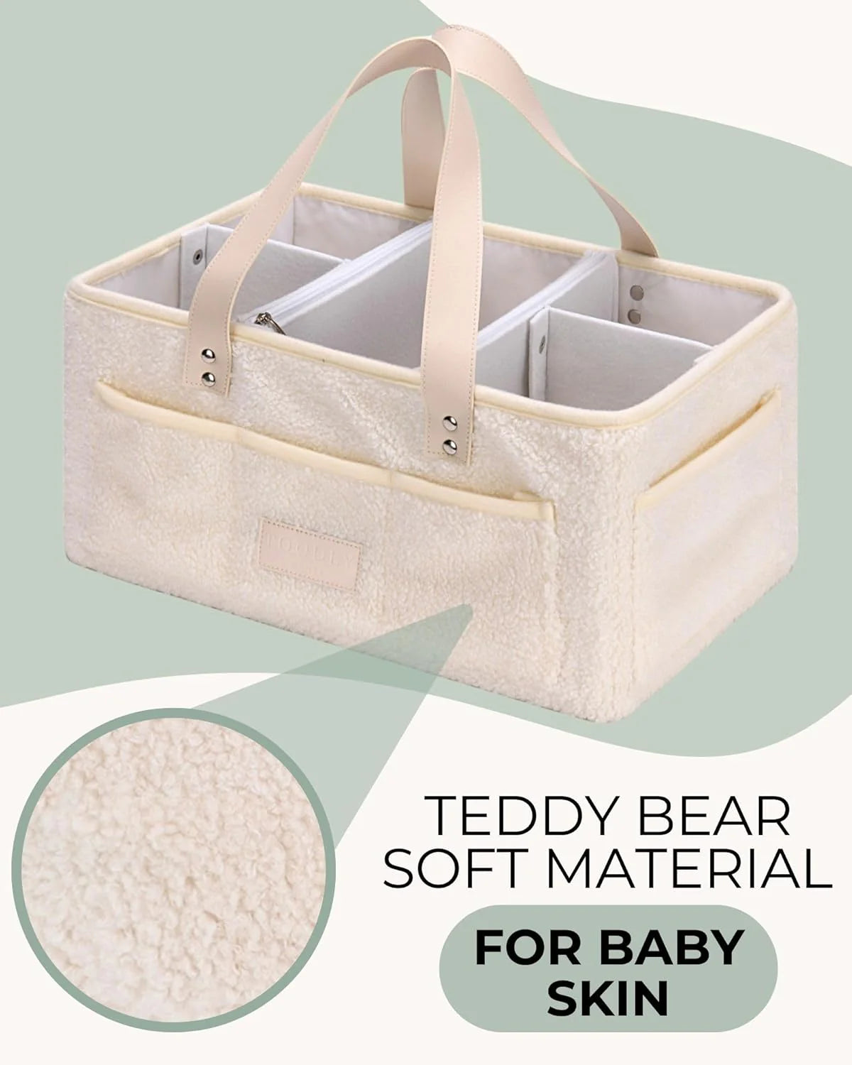 little baby diaper caddy basket - teddy