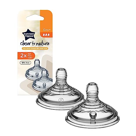 tommee tippee fast flow bottle teats 2 pack