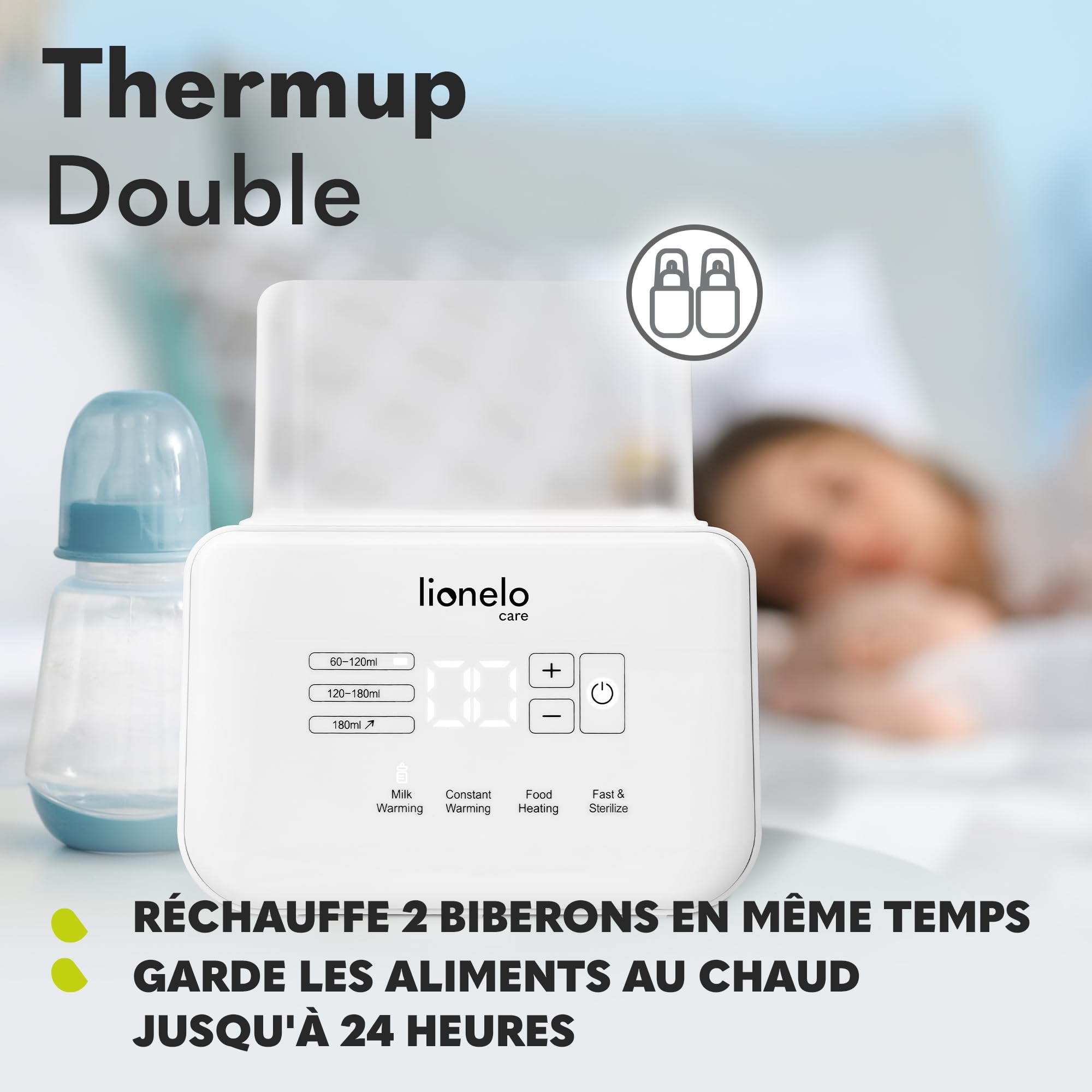 lionelo thermup duo bottle warmer white baby bottle warmer
