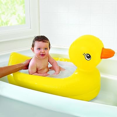 munchkin inflatable baby bathtub white travel bath tub