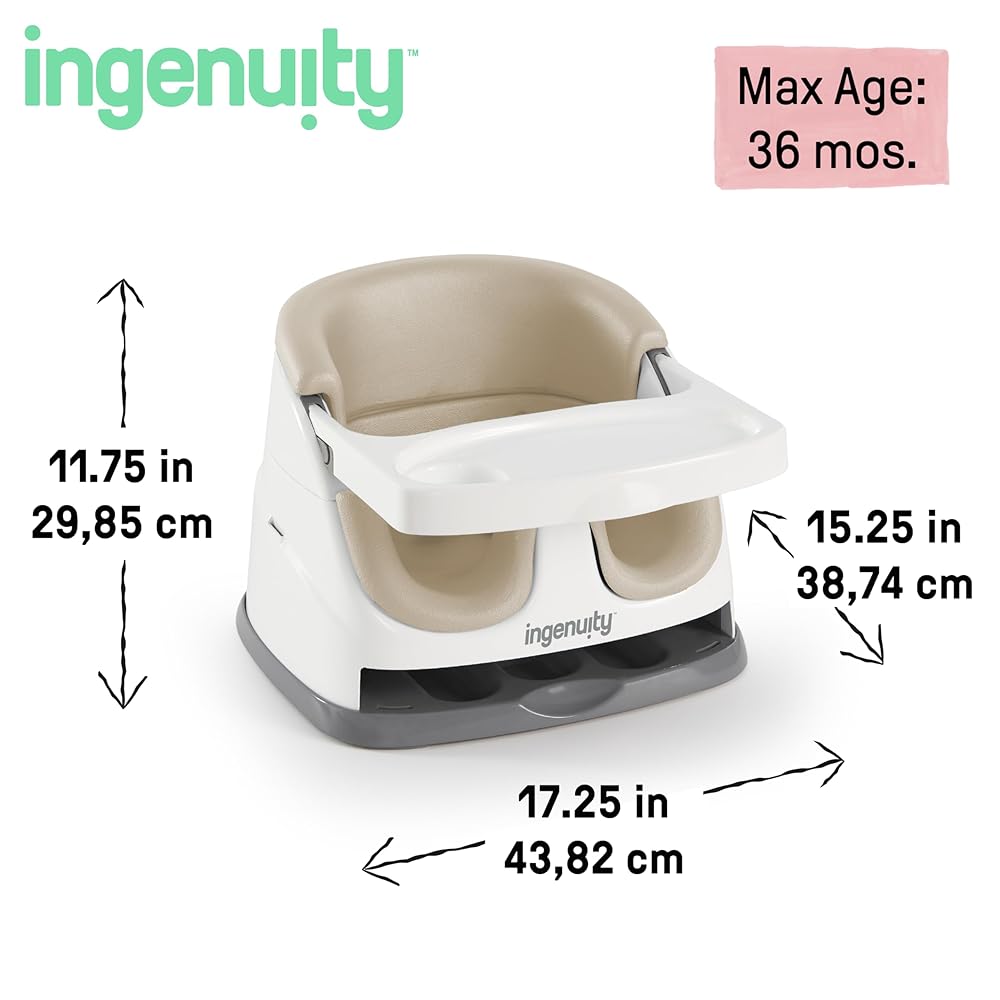 ingenuity booster and feeding seat cashmere