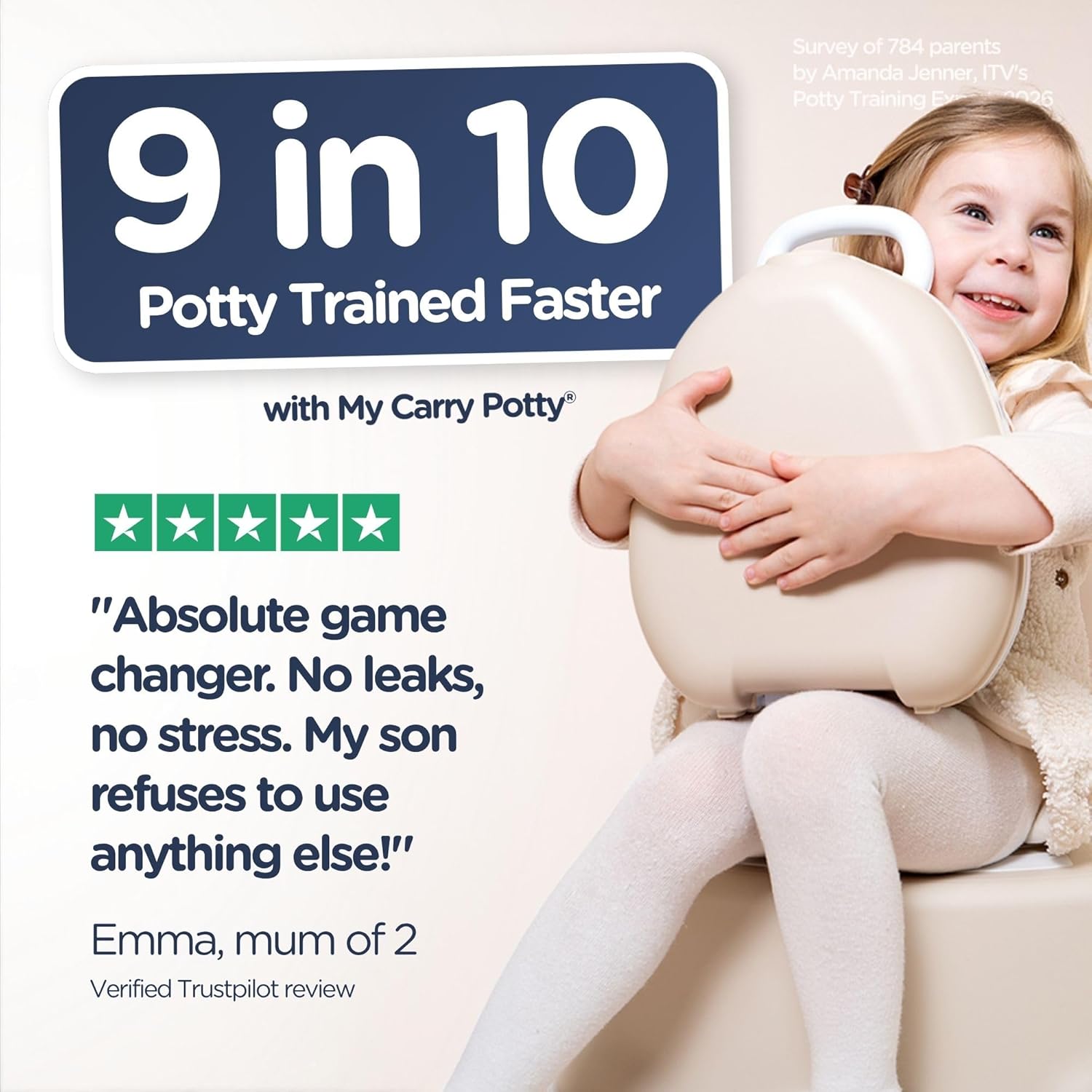 My Carry Potty Travel Potty Natural Beige