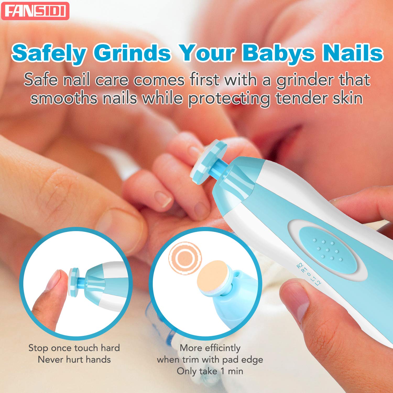 Miila Baby Nail Trimmer Blue Or Pink Gentle Care