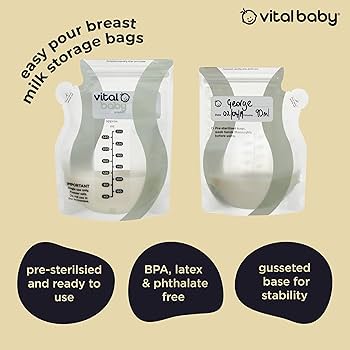 vital baby  breast milk storage bags 30pk