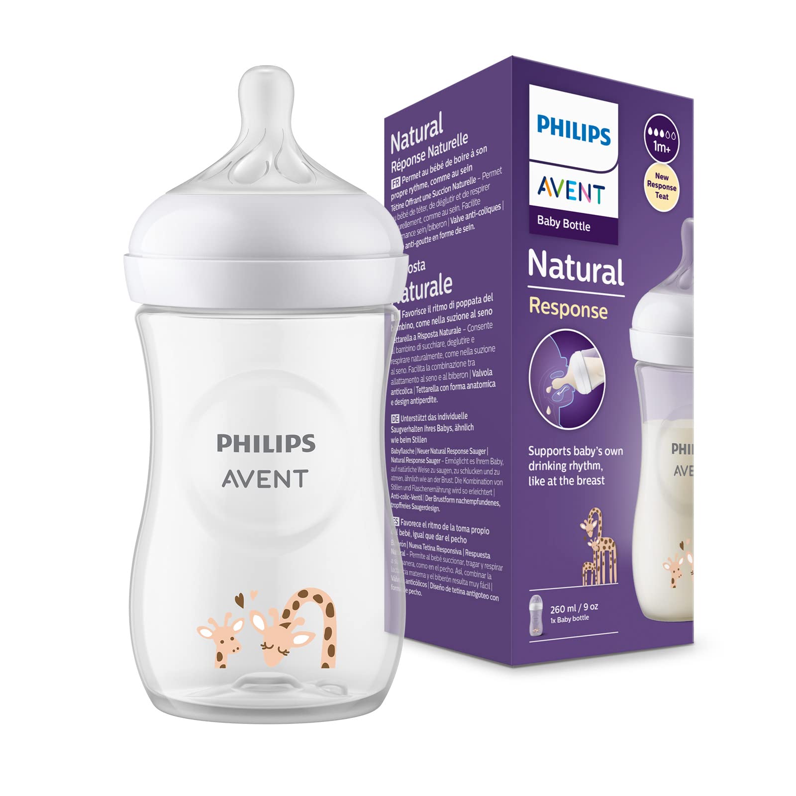 philips avent baby bottle 260ml giraffe anti colic feeding bottle