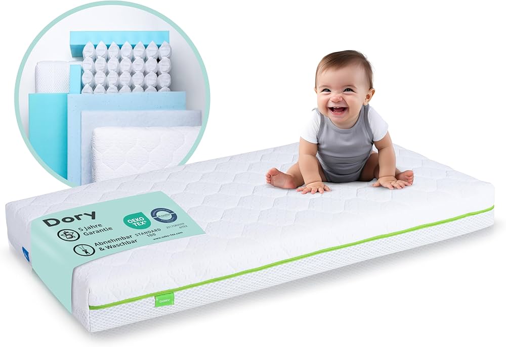 my baby mattress dory 140x70x13cm cot bed mattress breathable