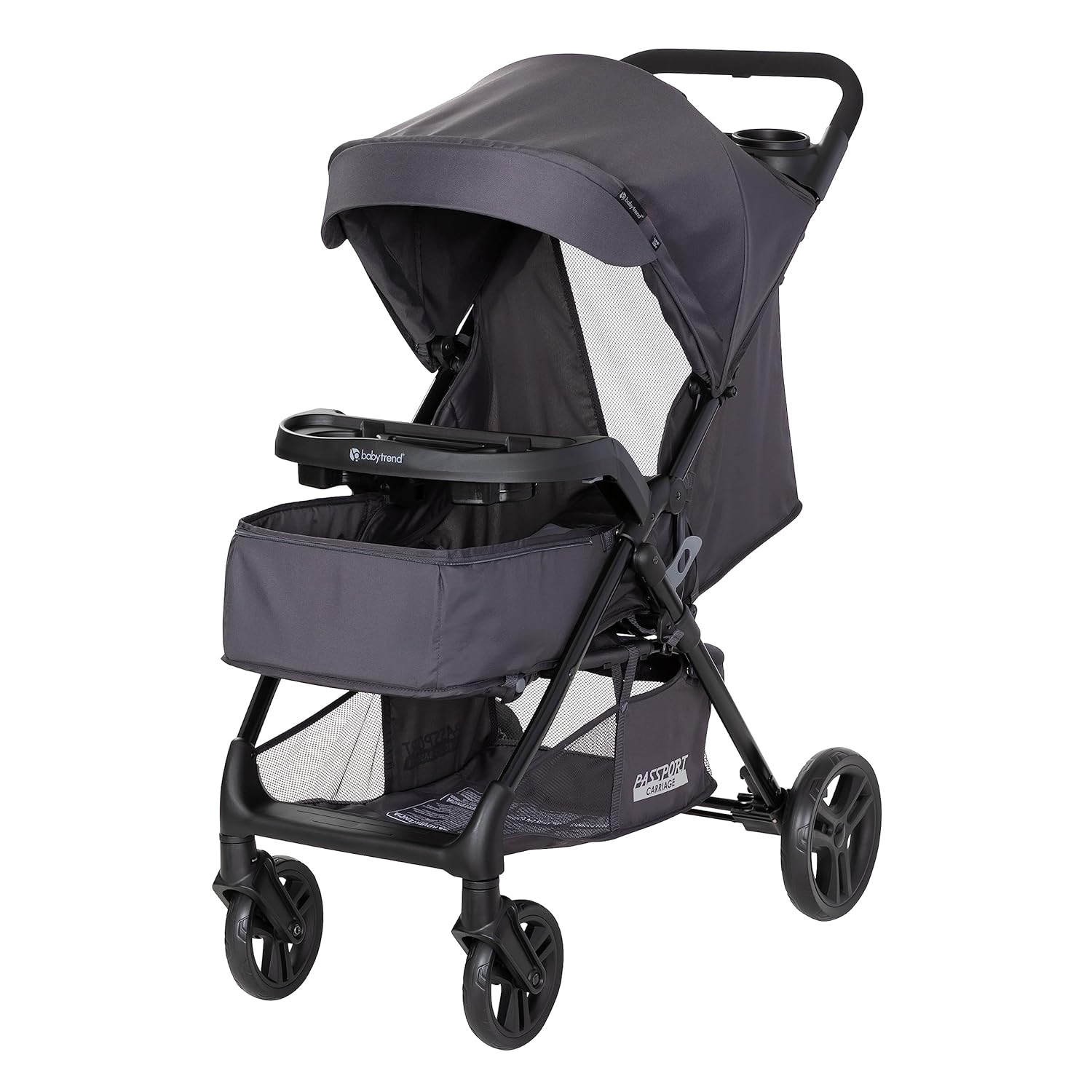 Baby Trend Passport Carriage Travel System with EZ-Lift Plus Infant Car Seat – Dash Black