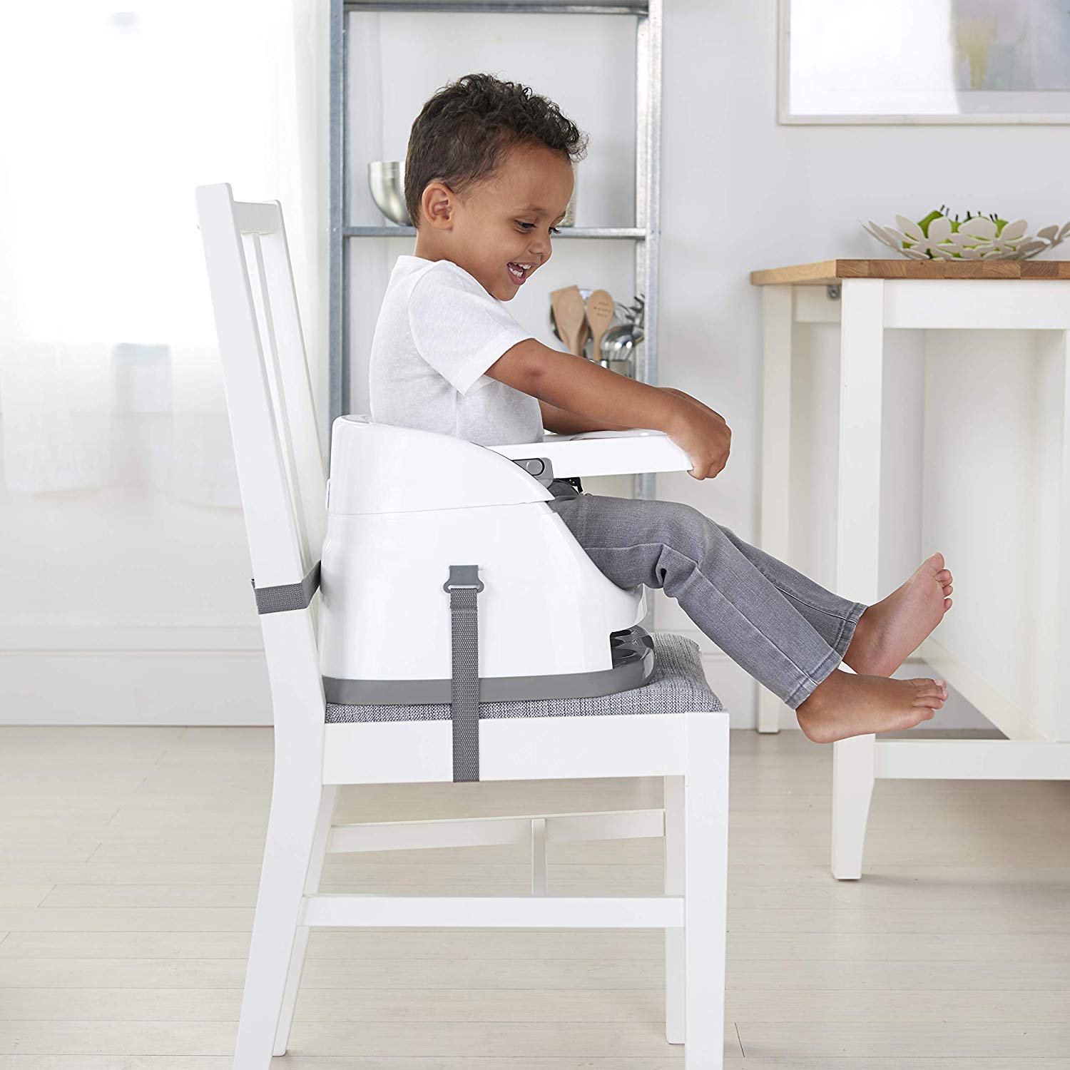 ingenuity booster and feeding seat cashmere
