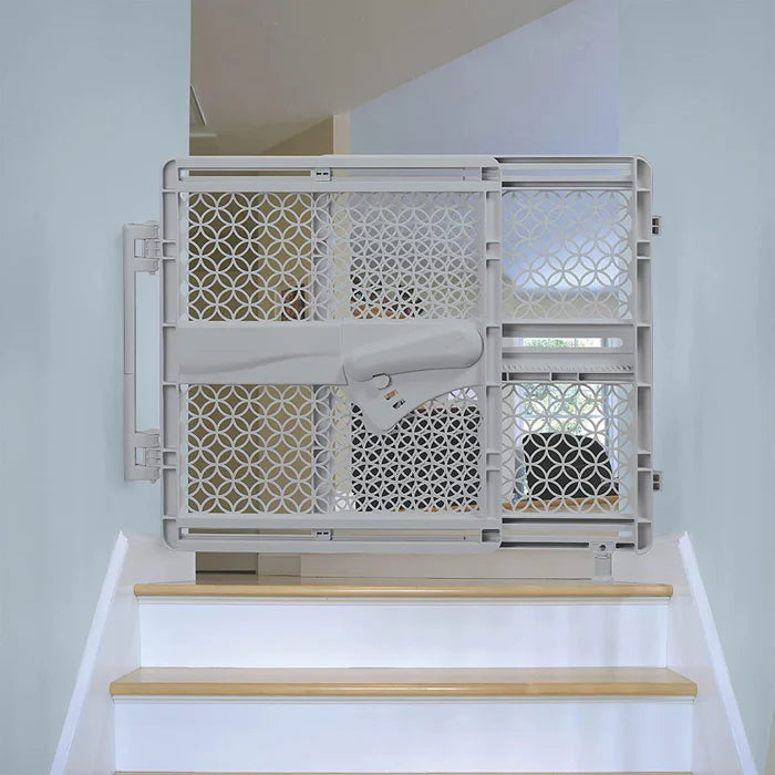 summer infant indoor and outdoor safety gate grey baby barrier