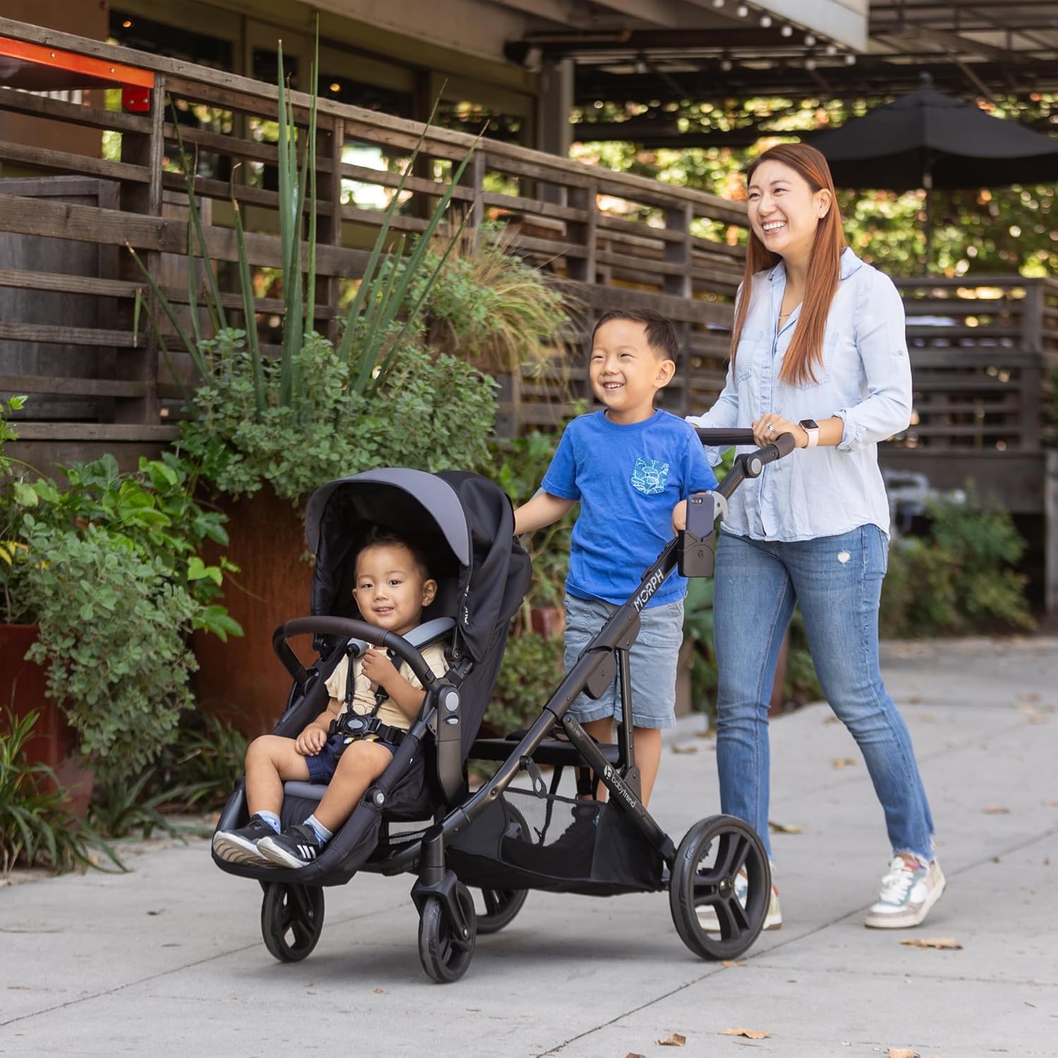 Baby Trend Morph Single-to-Double Modular Stroller – Dash Black
