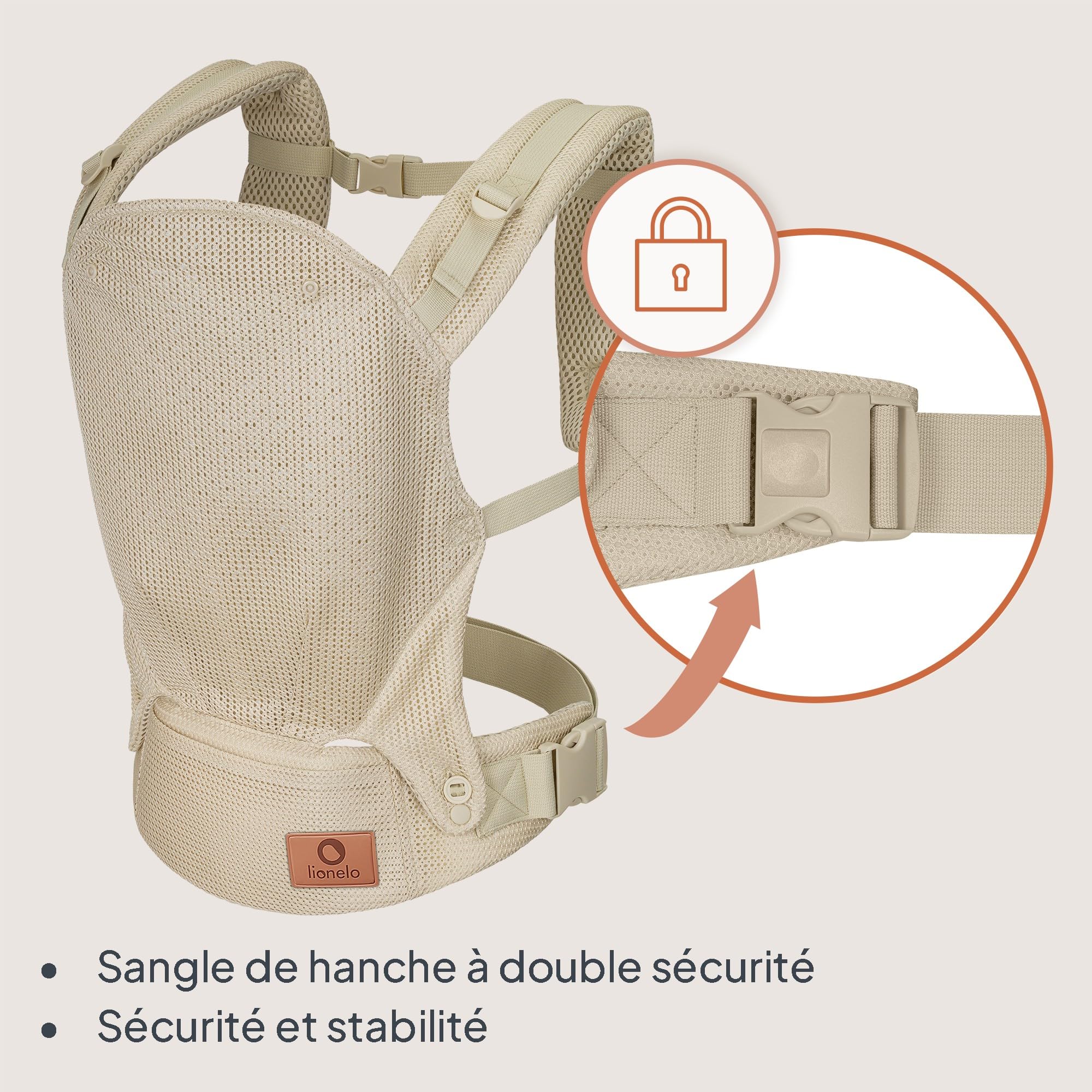 lionelo margareet carrier air  beige