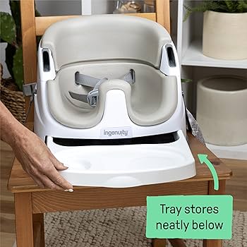 ingenuity booster and feeding seat cashmere