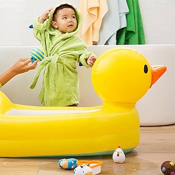 munchkin inflatable baby bathtub white travel bath tub