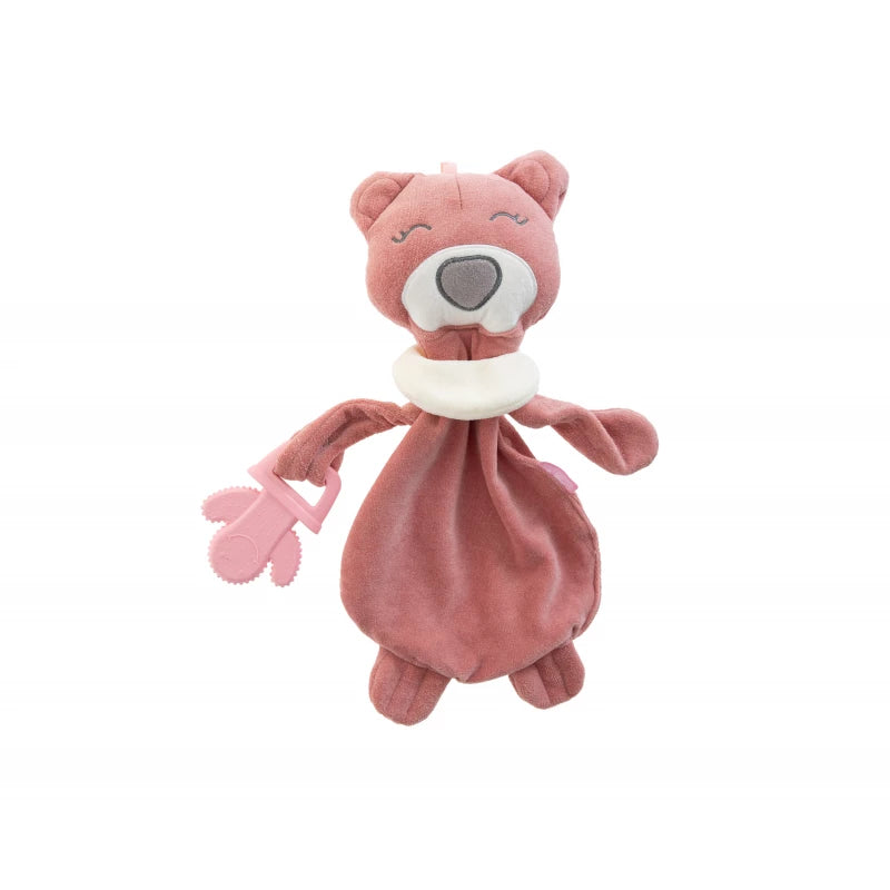babyjem sweet bear with teether pink