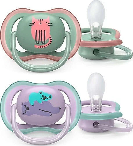 philips avent ultra air soothers 0-6m 2 pack orthodontic pacifier mix