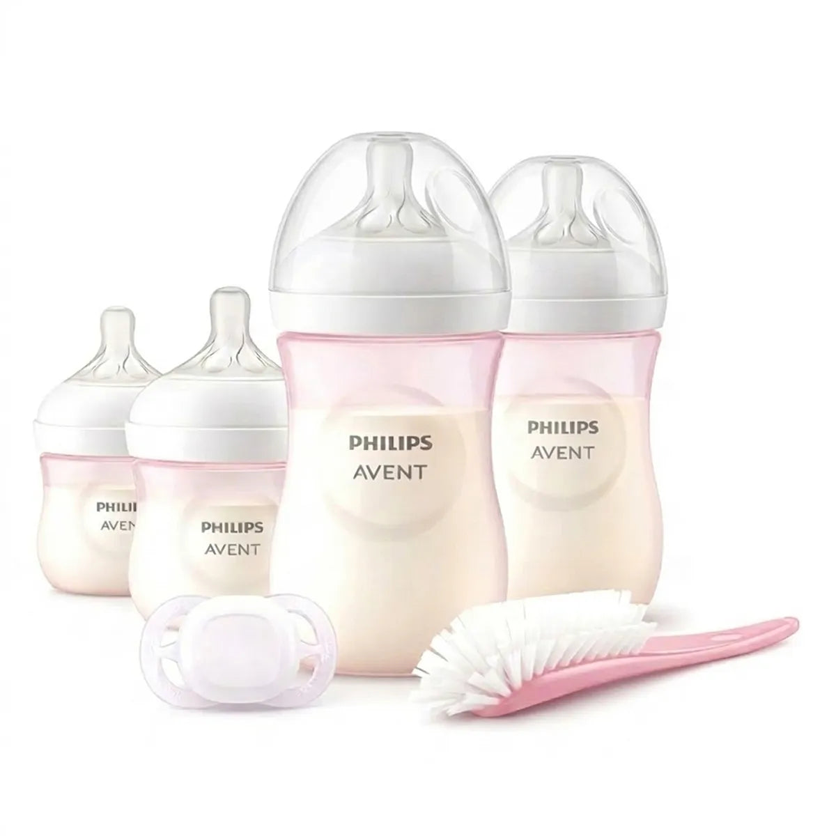 philips avent natural newborn gift set 6 piece pink baby bottle set