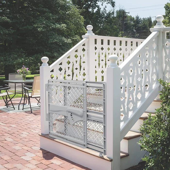 summer infant indoor and outdoor safety gate grey baby barrier