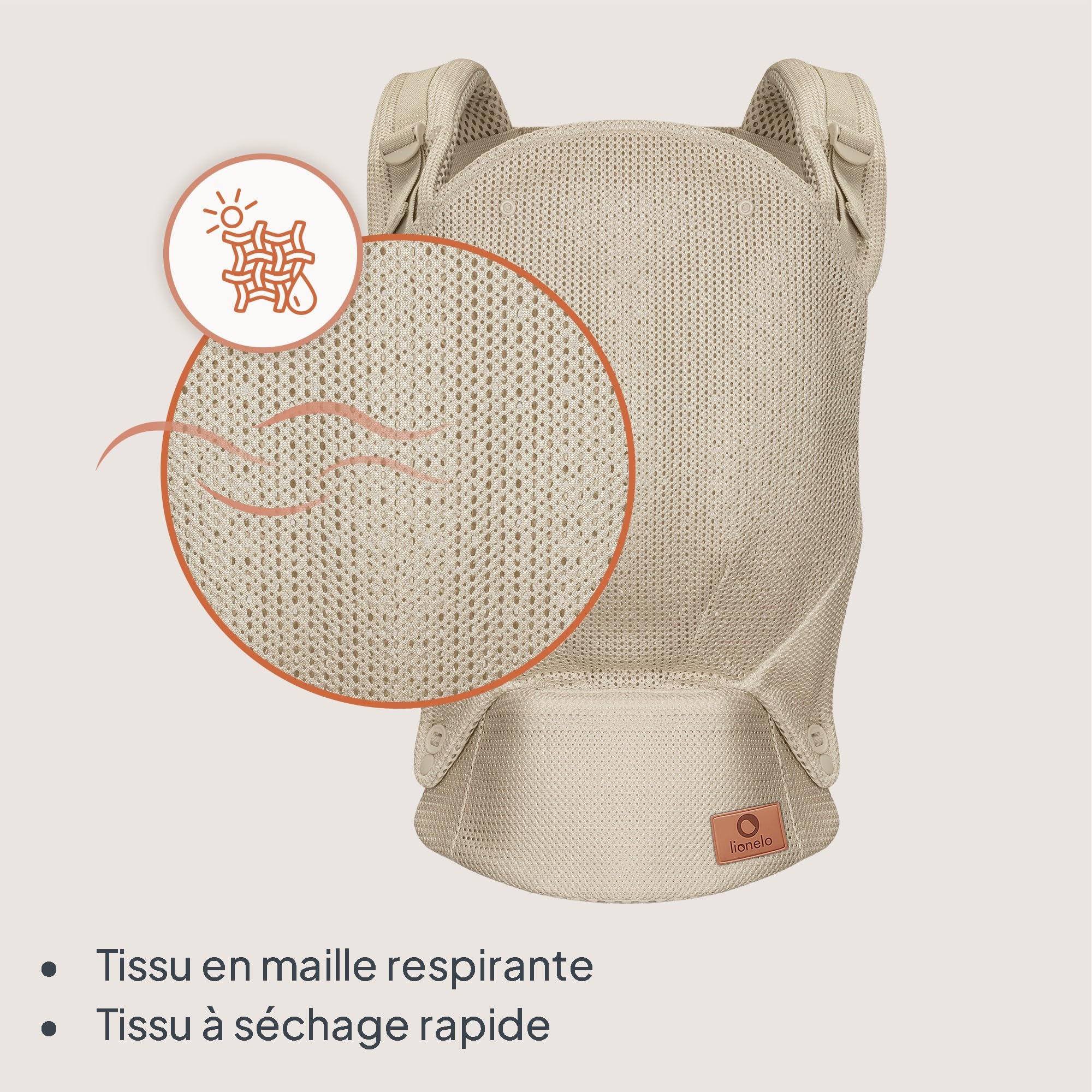 lionelo margareet carrier air  beige