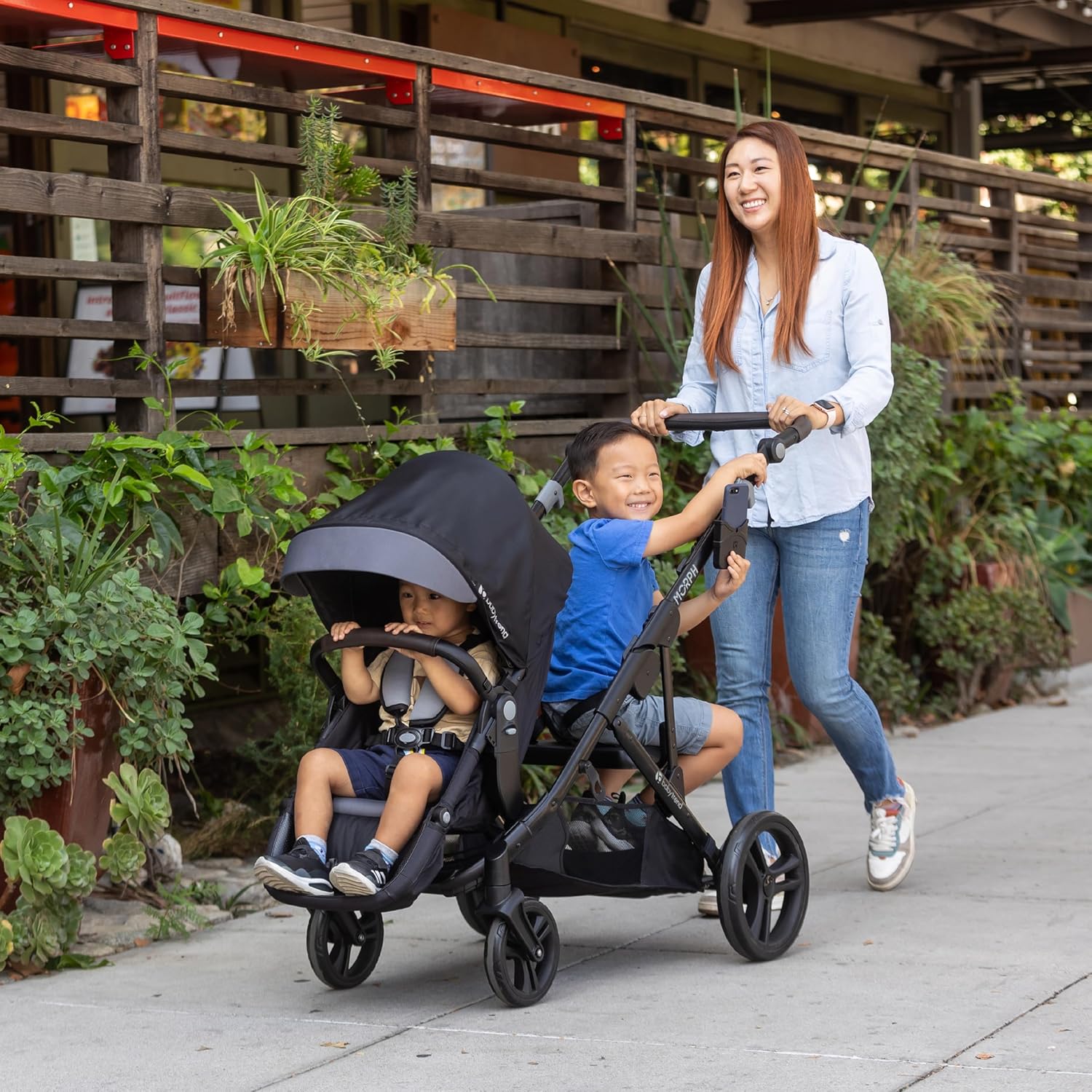 Baby Trend Morph Single-to-Double Modular Stroller – Dash Black