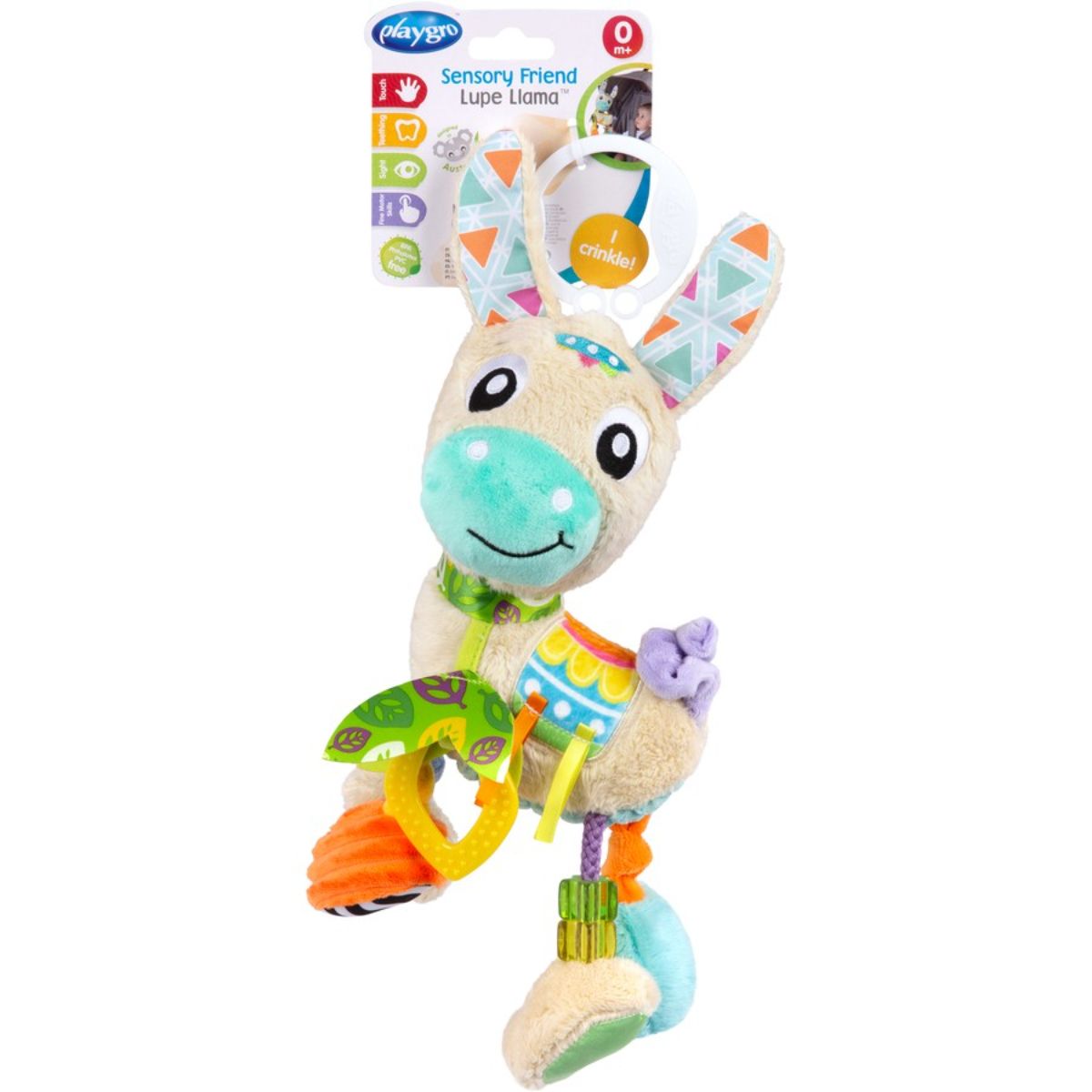 playgro sensory friend lupe liama