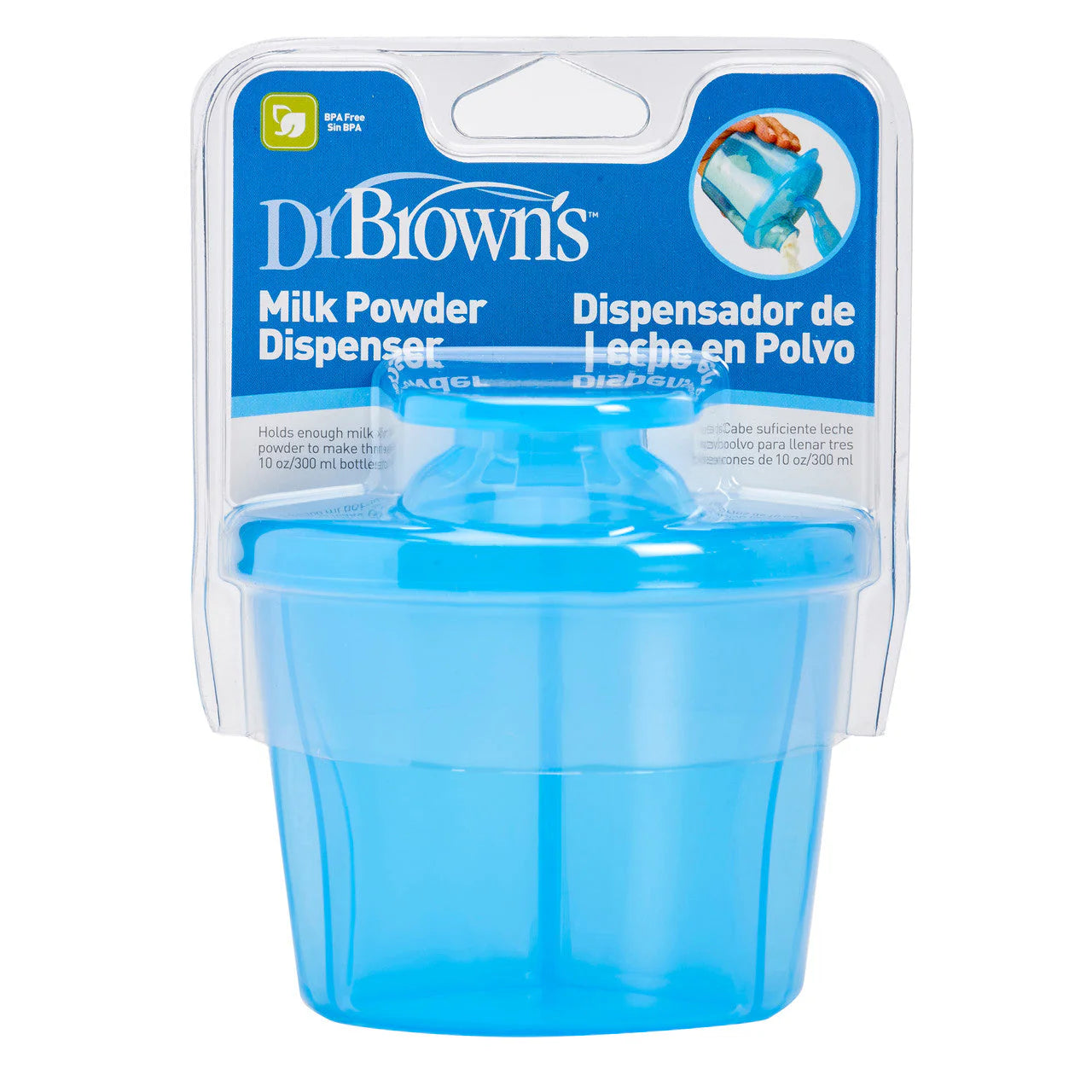dr browns milk powder dispenser blue baby formula container