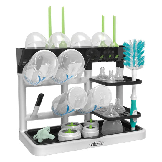 dr browns baby bottle drying rack tower countertop