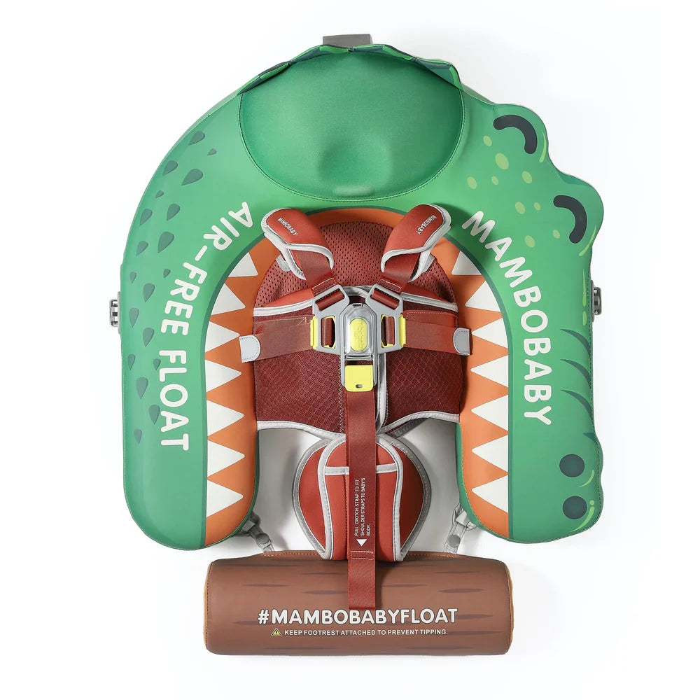 Mambobaby Non-Inflatable Chest Baby Float with Canopy - Alligator