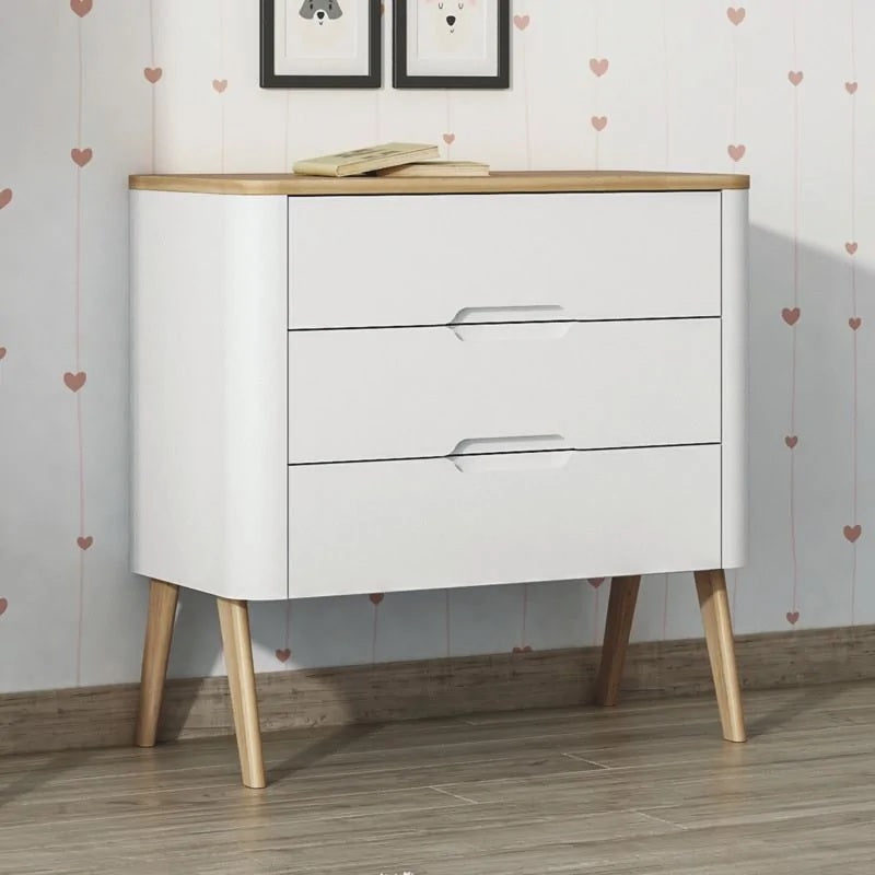 trama round chest of drawers nursery dresser storage