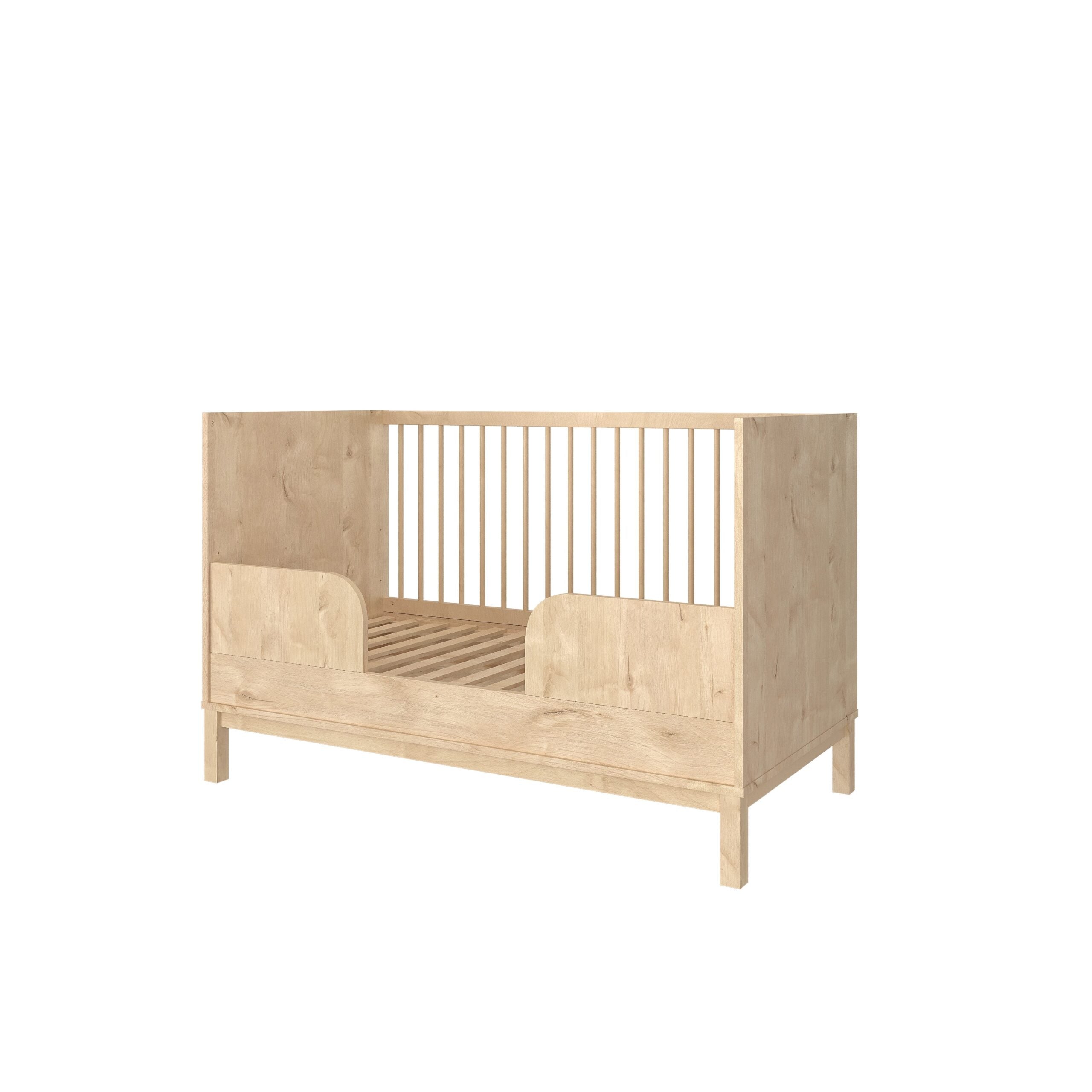 faktum astrid wave oak baby bed 140x70cm cot bed