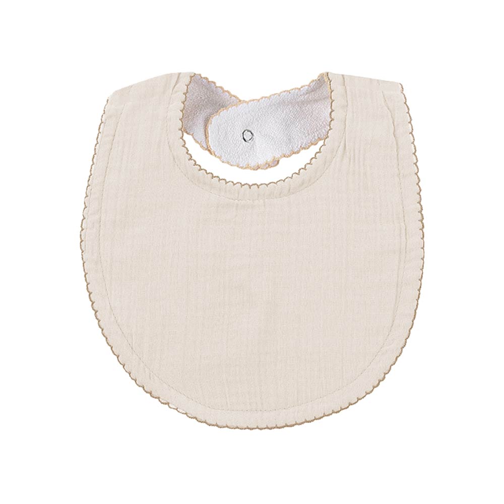 babyjem muslin bib  / ecru