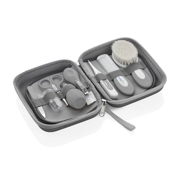 babyjem baby grooming kit 9 piece newborn care set grey