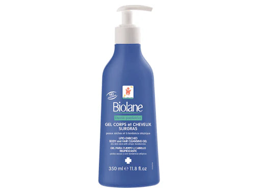 biolane nourishing hair and body wash 350ml baby cleanser dry skin