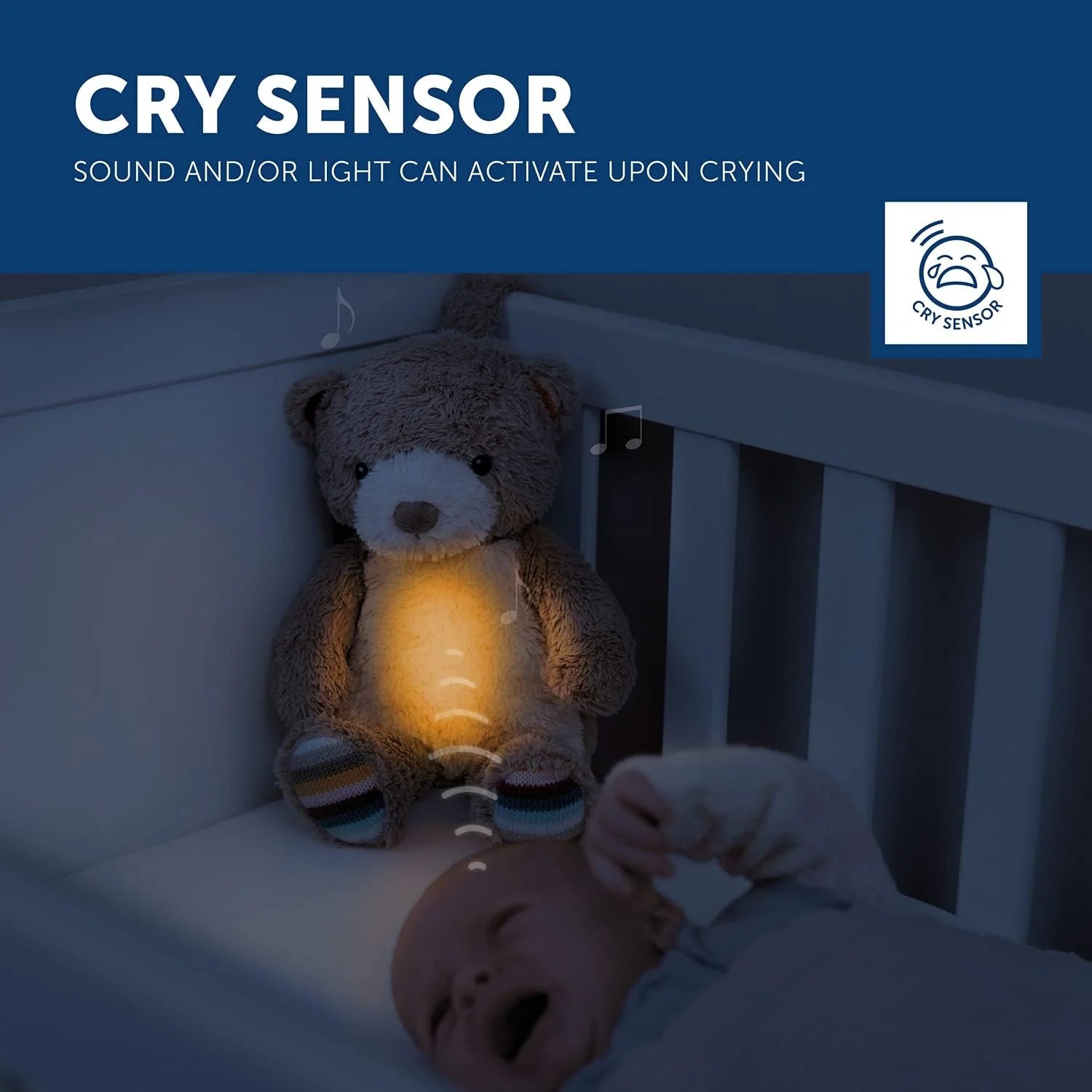 zazu bruno plush sleep soother with sound machine and night light