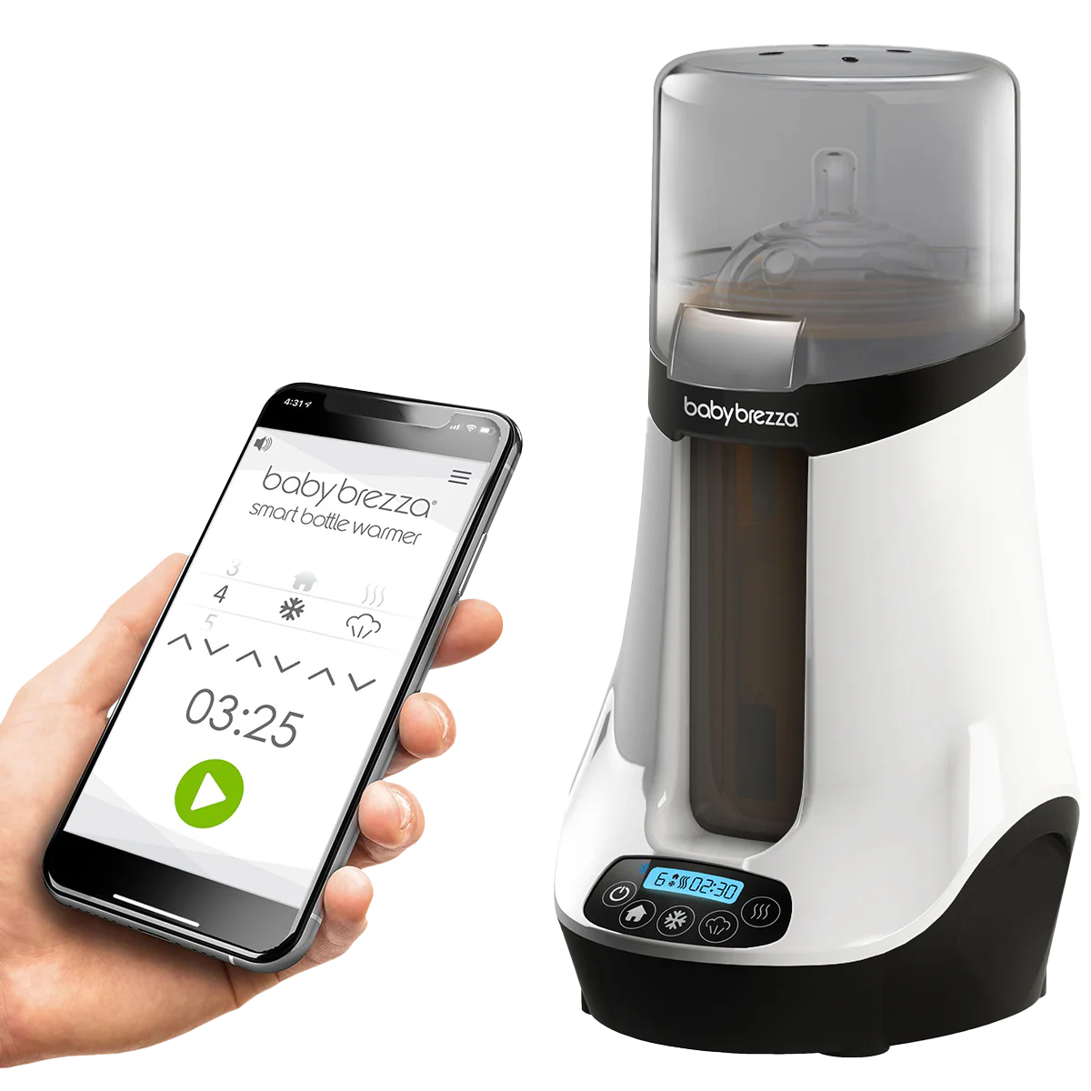 baby brezza safe and smart electric baby bottle sterilizer and dryer