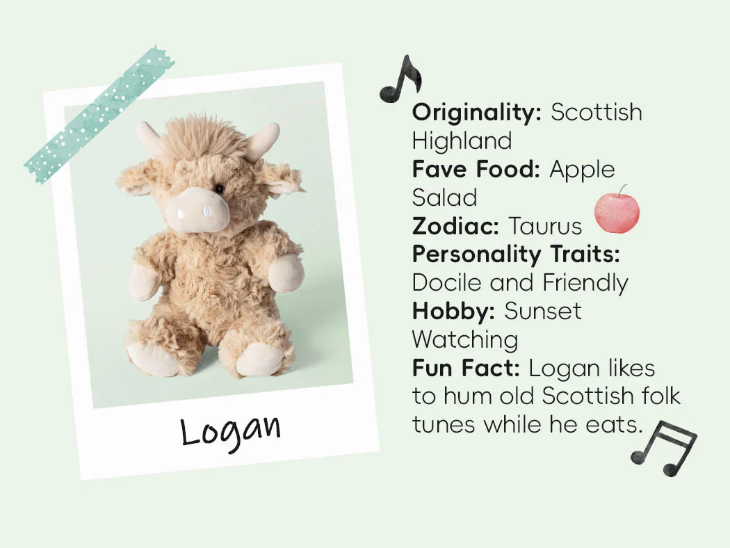 Moonkie Hug & Go Toddler Plush Backpack Highland Cow
