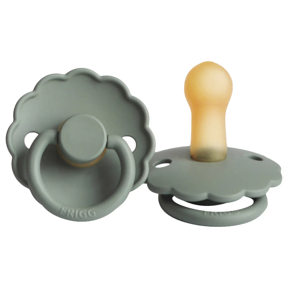 frigg daisy latex  pacifier 0-6m 1-pack lily pad