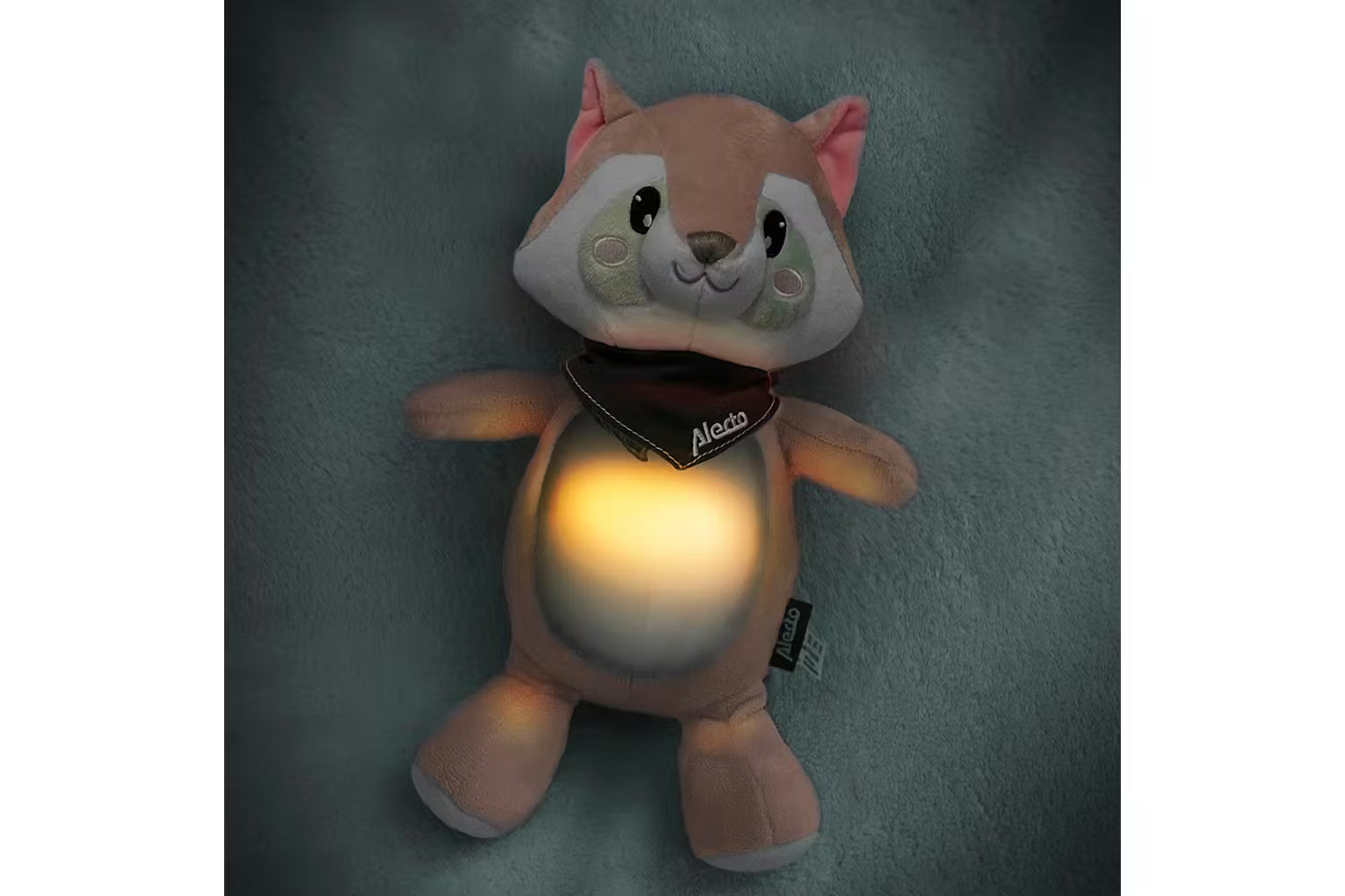 alecto musical toy raccoon baby plush lullaby toy