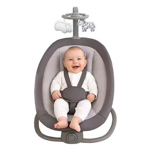 Mastela Fold Up Baby Rocker | Portable Infant Bouncer with Soothing Vibrations & Toy Bar