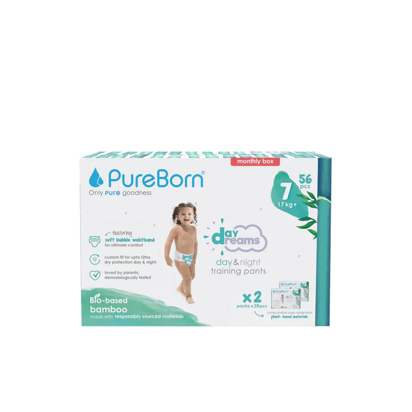 Pureborn Master Pack Day Dreams Training Pants Made with bio-based bamboo material - Ultra-Soft